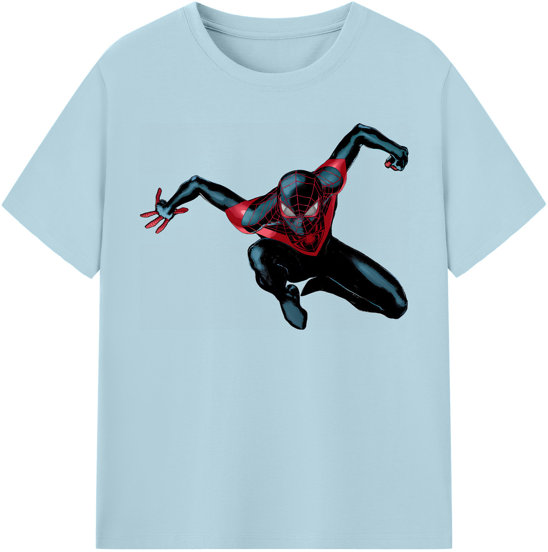（画像用） Spider Man スパイダーマン 綿100％半袖Tシャツ（フロントプリント）